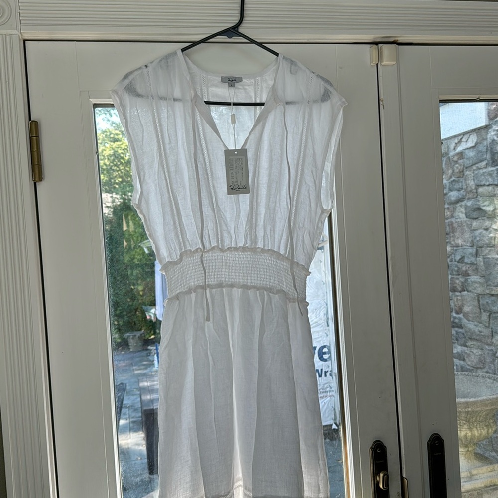 BRAND NEW RAILS WHITE LINEN DRESS